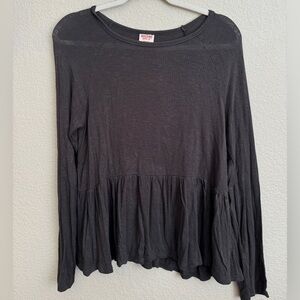 Charcoal long sleeve shirt